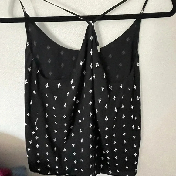 Ann Taylor Loft women‎ black/white drapey halter top sleeveless size Small - Picture 4 of 6